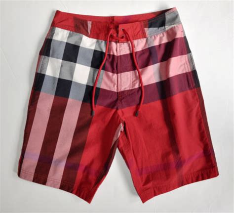 NWT Burberry Brit Men's Laguna Check Print Shorts Swim Trunk 